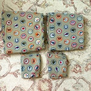 Pottery Barn teen full size NFL sheet set